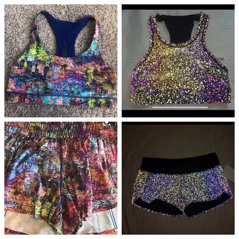 ISO Lululemon Rainbow Bra 6 / Short 6